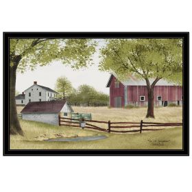 Trendy Decor 4U "The Old Spring House" Framed Wall Art, Modern Home Decor Framed Print for Living Room