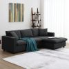 [VIDEO provided] [New] 100.4*64.6" Modern Sectional Sofa,L-shaped Couch Set with 2 Free pillows