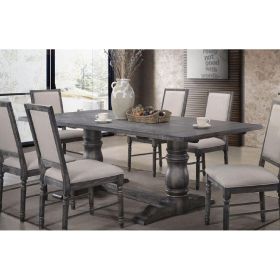 ACME Leventis Dining Table in Weathered Gray 66180