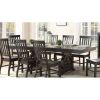 ACME Maisha Dining Table in Rustic Walnut 61030