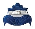 ACME Dante Queen Bed, Blue Velvet 24220Q