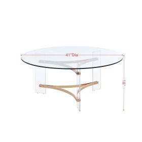 ACME Sosi Coffee Table , Gold Finish LV01083