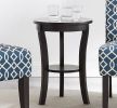 Modern Style 3pc Set Living Room Furniture 1 Side Table and 2 Chairs Blue Fabric Upholstery Wooden Legs