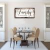 Family is Everything Wall Decor-Rustic Family Quote Print Canvas for Farmhouse-Family Signs Canvas Wall Art-Retro Artwork Wall Decoration for Living R