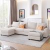 U_STYLE 3 Pieces U shaped Sofa with Removable Ottomans