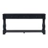 TREXM Console Table 63" Long Console Table with Drawers and Shelf for Entryway, Hallway, Living Room (Espresso, OLD SKU: WF193795AAB)