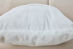 Agnes Luxury Chinchilla Faux Fur Pillow (18 In. x 18 In.)