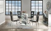 ACME Noralie Dining Table, Mirrored & Faux Diamonds 72145