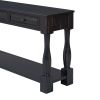 TREXM Console Table 63" Long Console Table with Drawers and Shelf for Entryway, Hallway, Living Room (Espresso, OLD SKU: WF193795AAB)