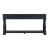 TREXM Console Table 63" Long Console Table with Drawers and Shelf for Entryway, Hallway, Living Room (Espresso, OLD SKU: WF193795AAB)