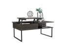 Lift Top Coffee Table Juvve, One Shelf, Carbon Espresso / Onyx Finish