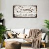 Family is Important Quotes Canvas Wall Art for Living Room|Family Wall Art|Family Prints Signs Framed|Family Wall Decor|Retro Picture Painting Artwork