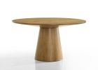 Jasper Driftwood Finish 59" Wide Contemporary Round Dining Table