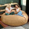 Jaxx 6 ft Cocoon - Large Bean Bag Chair for Adults, Camel