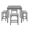 Dining Table, Bar Table and Chairs Set, 5 Piece Dining Table Set, Industrial Breakfast Table Set, for Living Room, Dining Room, Game Room