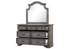 Grace King 4 Pc Bedroom set in Gray