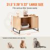 VEVOR Cat Litter Box Enclosure Hidden Litter Box Furniture 31.5"L x 20"W x 22"H