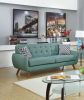 Laguna Color Polyfiber Sofa And Loveseat 2pc Sofa Set Living Room Furniture Plywood Tufted Couch Pillows