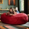 Jaxx 6 ft Cocoon - Large Bean Bag Chair for Adults, Cinnabar