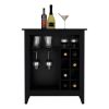 Bar Cabinet Castle, Living Room, Black