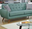 Laguna Color Polyfiber Sofa And Loveseat 2pc Sofa Set Living Room Furniture Plywood Tufted Couch Pillows