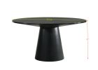 ACME Froja Round Dining Table, Black Finish DN01802