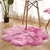 1pc, Soft and Plush Flower Shaped Fur Rug - Faux Sheepskin Area Rug for Bedroom, Sofa, and Nursery - Machine Washable and Perfect for Living Room and