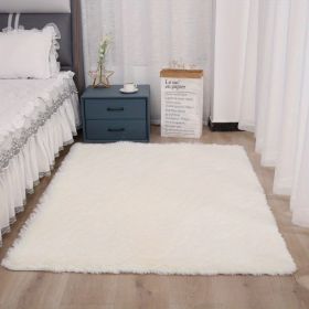 1pc, Soft Plush Area Rugs for Bedroom and Living Room - Fluffy and Fuzzy Shag Shaggy Carpet - Perfect for Kids, Girls, Boys, and Home Decor - 120x160c (Color: Beige White, size: 47.24*62.99inch)