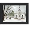 Trendy Decor 4U "I Heard the Bells on Christmas" Framed Wall Art, Modern Home Decor Framed Print for Living Room