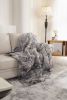 Ruched Faux Fur Throw