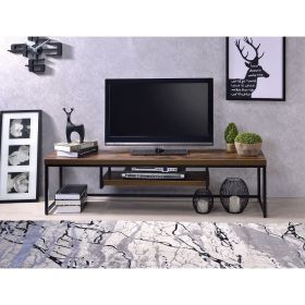 Bob TV Stand in Weathered Oak & Black (SKU: 91782)