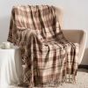 VERAMUSE Chenille Throw Blanket for Couch Lightweight Throws for Bed and Sofa