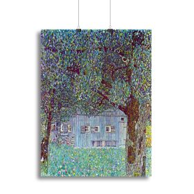 Farmhouse in Upper Austria by Klimt Canvas Print or Poster (Type: Poster Print, size: 3X-Large (40" x 26"))