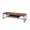 Bob TV Stand in Weathered Oak & Black