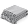 VERAMUSE Chenille Throw Blanket for Couch Lightweight Throws for Bed and Sofa