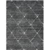 Talas Trellis Area Rug in Grey and Cream