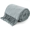 VERAMUSE Chenille Throw Blanket for Couch Lightweight Throws for Bed and Sofa