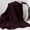 VERAMUSE Chenille Throw Blanket for Couch Lightweight Throws for Bed and Sofa