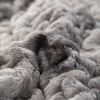 Ruched Faux Fur Throw