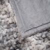 Ruched Faux Fur Throw