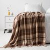 VERAMUSE Chenille Throw Blanket for Couch Lightweight Throws for Bed and Sofa