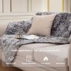 Ruched Faux Fur Throw